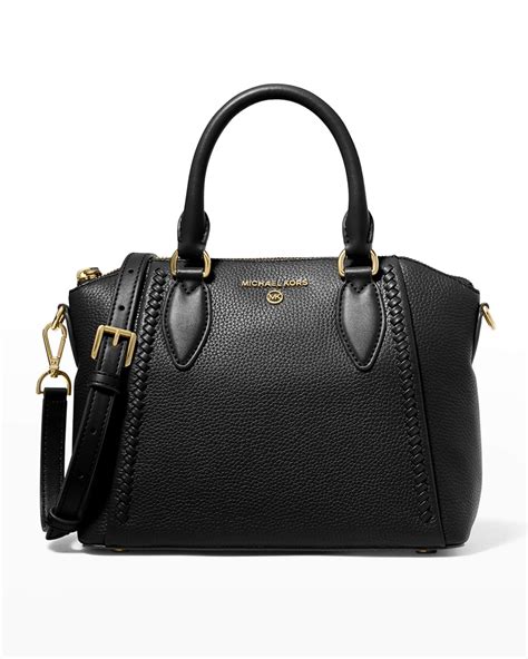 michael kors sienna signature medium messenger|Sienna Medium Logo and Leather Messenger Bag .